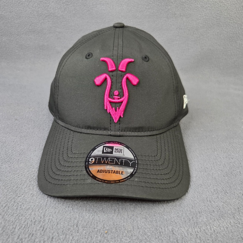 Rare New Era 9 Twenty Golf Club GC Range Goats Black Pink Adjustable Hat NEW